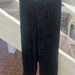 Carmen Marc Valvo beaded velvet evening trousers 24
